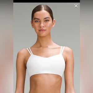 White Lululemon like a cloud bra